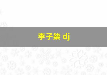 李子柒 dj